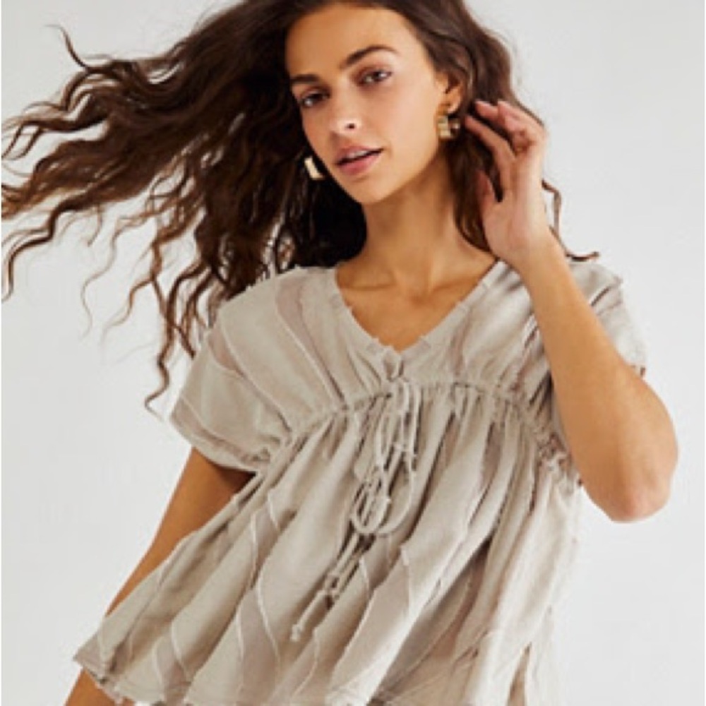 Free people Tia top in grey